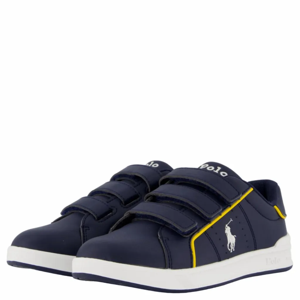 Heritage Court Iii Ez C-navy Smooth W/ White Pp*Ralph Lauren Junior Online