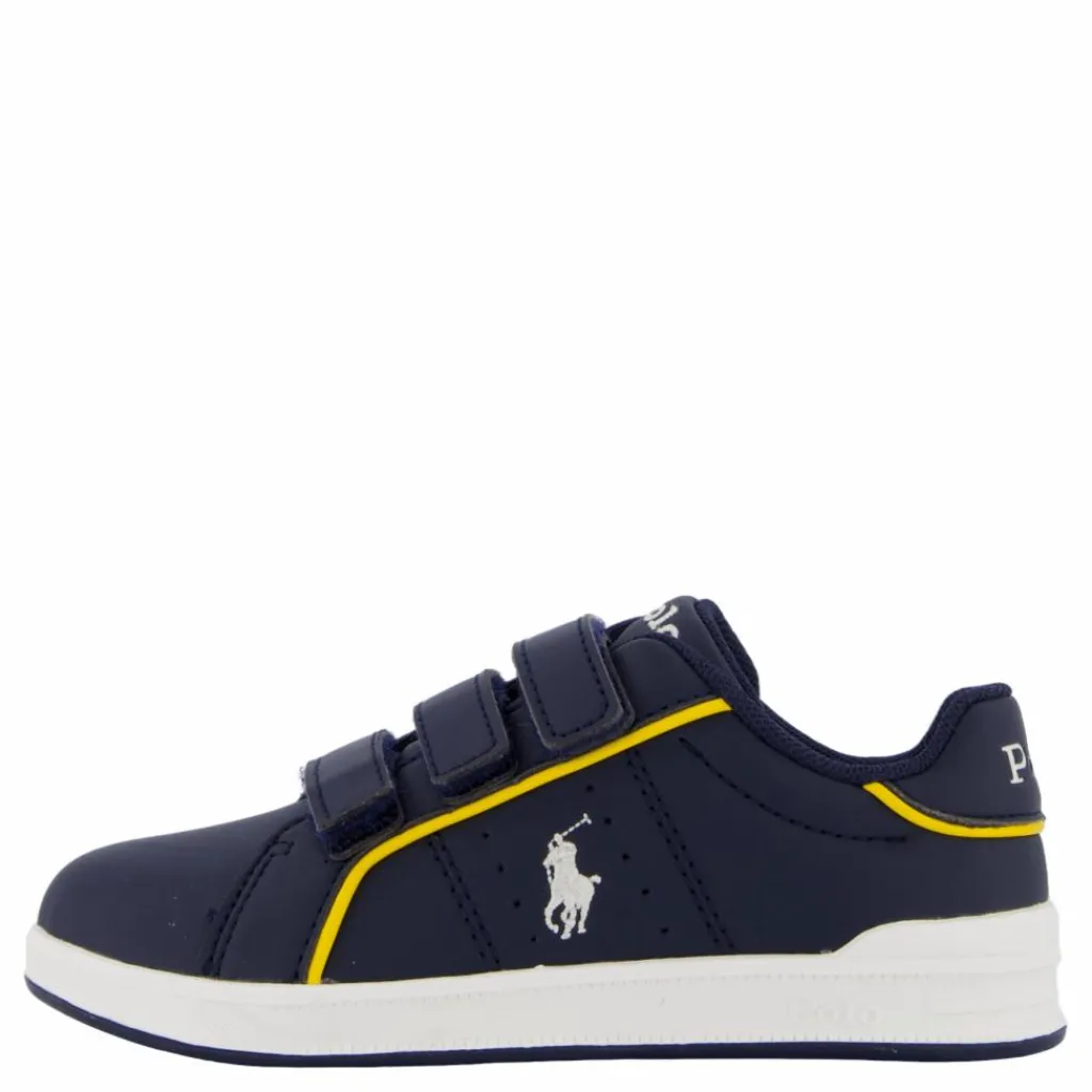 Ralph Lauren Junior Heritage Court Iii Ez T-navy Smooth W/ White Pp Blå Hot