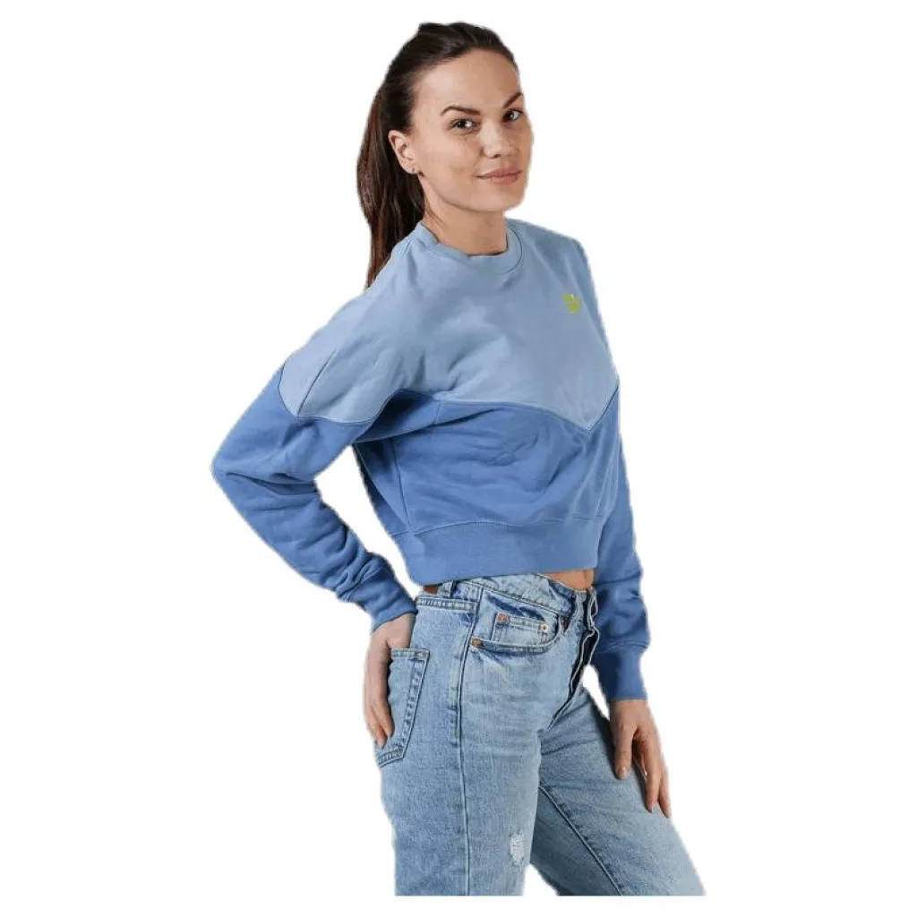 Nike Heritage Fleece Crew Blue Blå Discount