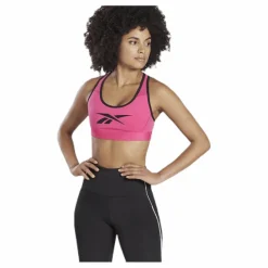 Reebok Hero Racer Pad Bra Read Pink Rosa Outlet