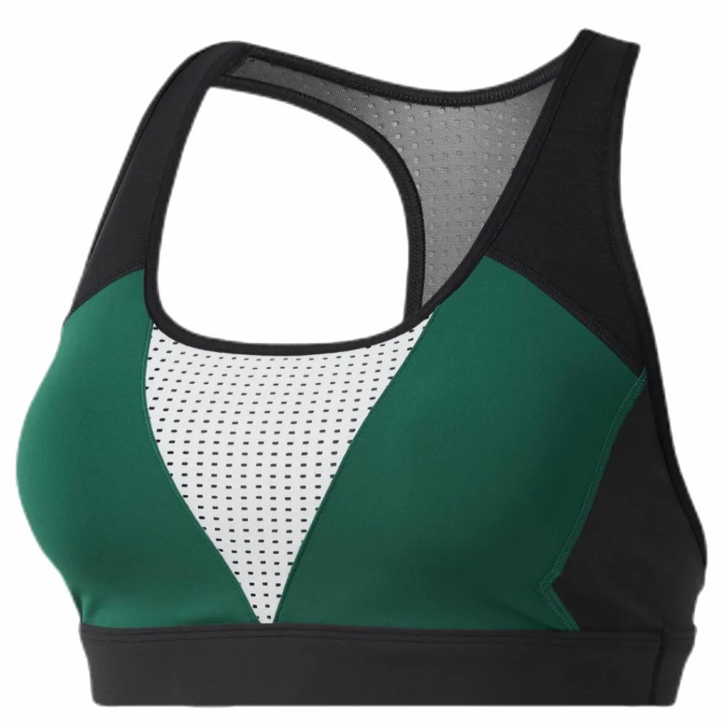 Hero Racer Padded Bra Green/Black*Reebok Hot