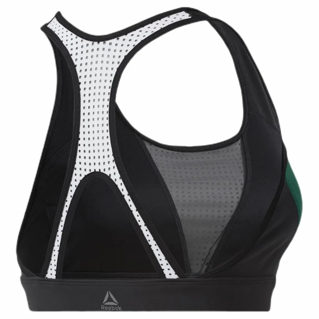 Hero Racer Padded Bra Green/Black*Reebok Hot