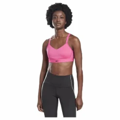 Reebok Hero Strappy Padded Bra Pink Svart Outlet