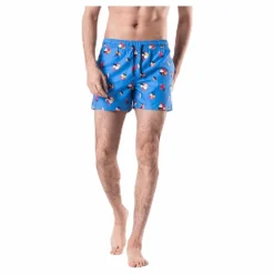Happy Socks Hibiscus Swim Shorts Blue Blå Hot