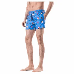 Happy Socks Hibiscus Swim Shorts Blue Blå Hot