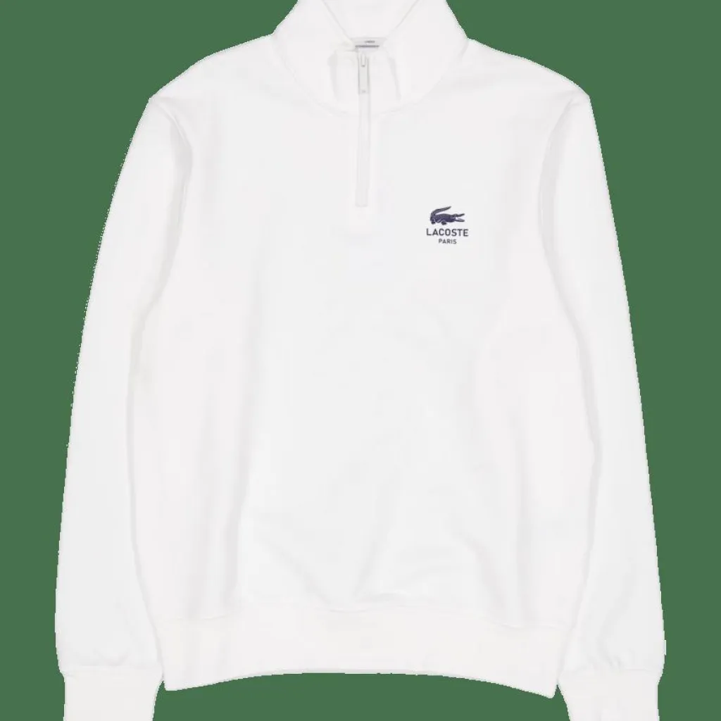 High Neck Zip-up Print Sweatsh 70v*Lacoste Hot