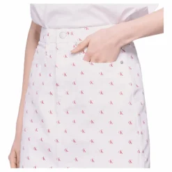 High Rise Mini Skirt White*Calvin Klein Discount