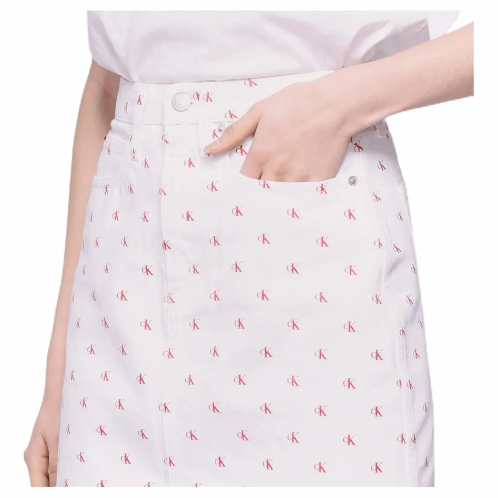 High Rise Mini Skirt White*Calvin Klein Discount