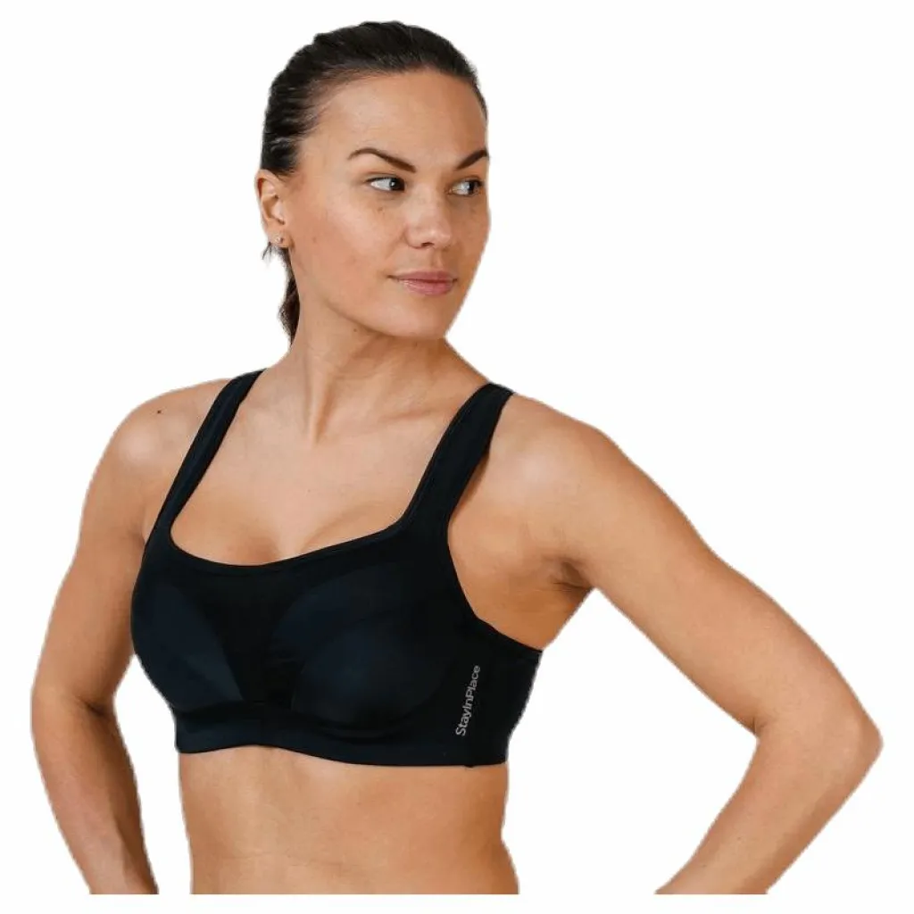 Stay in place High Support Sports Bra H Black Svart Best