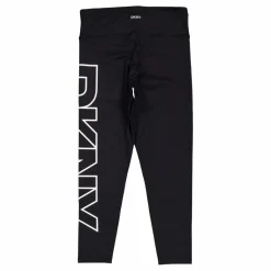 High Waist 7/8 Exploded Logo L Black/ White*DKNY Sport Clearance