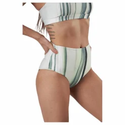 Röhnisch High Waist Brief White/Green Vit och Grön Hot