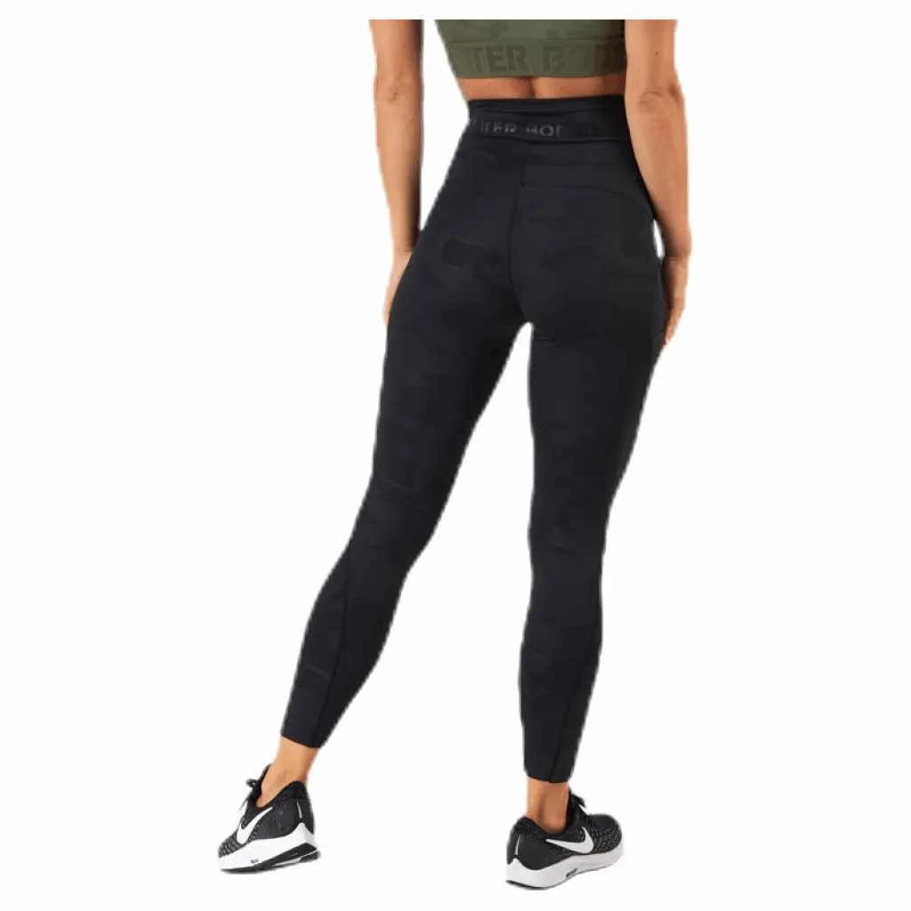 High Waist Leggings Patterned/Black*Better Bodies Clearance