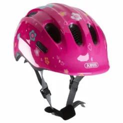 Hjälm Smiley 2.0 m/grönt spänne Pink*Abus Sale