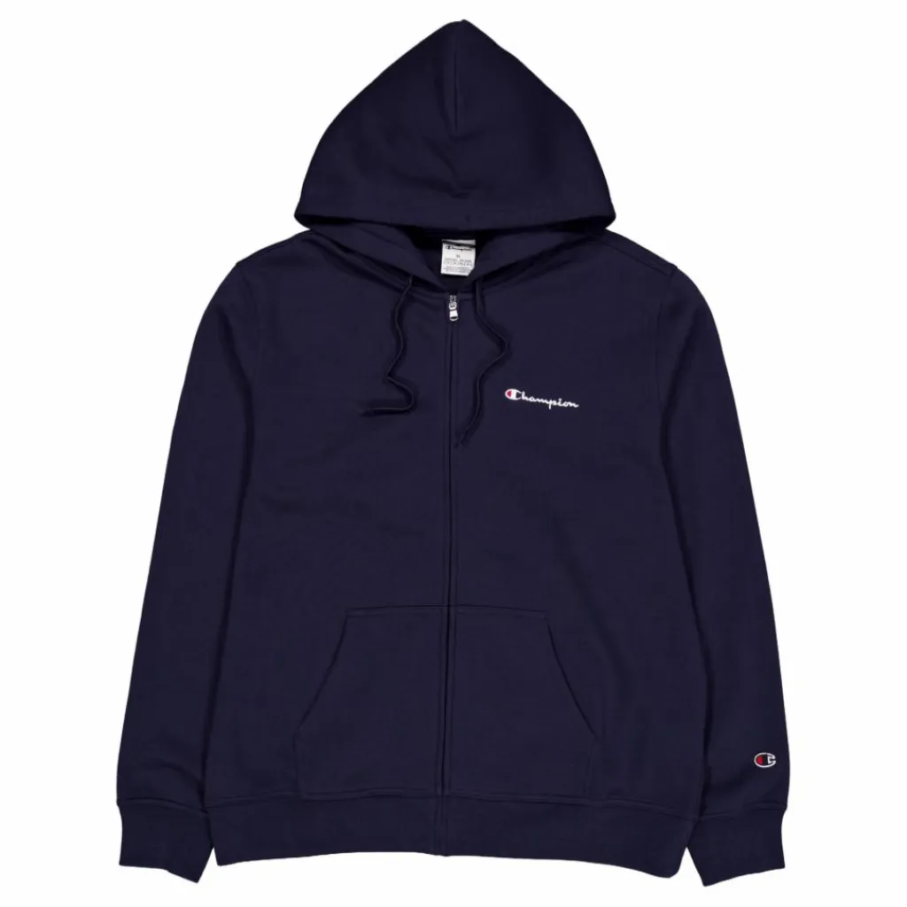 Champion Hooded Full Zip Sweatshirt Sky Captain Blå Online