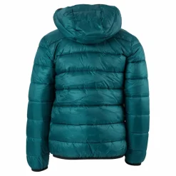 Champion Hooded Jacket Rain Forest Blå