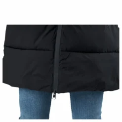 Champion Hooded Polyfilled Jacket Black Svart Best
