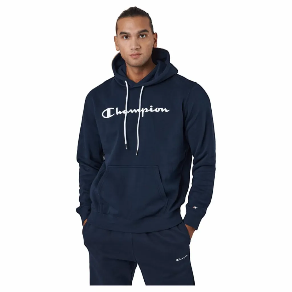 Champion Hooded Sweatshirt Bs501 Blå Clearance