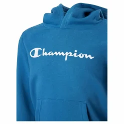 Champion Hooded Sweatshirt Vallarta Blue Blå Outlet