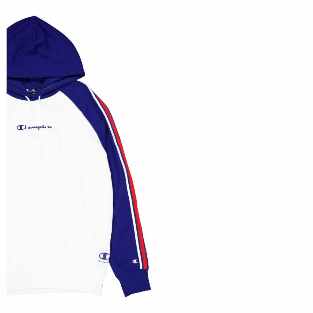 Champion Hooded Sweatshirt White Flerfärgad Sale