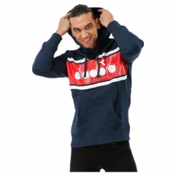 Diadora Hoodie Spectra Blue Blå Discount