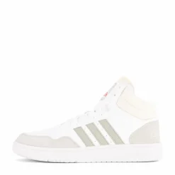 adidas Hoops 3.0 Mid Lifestyle Basketball Classic Vintage Shoes White Vit Hot