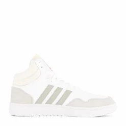 adidas Hoops 3.0 Mid Lifestyle Basketball Classic Vintage Shoes White Vit Hot