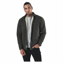 Jack & Jones Hunter Check Overshirt L/S Black Svart