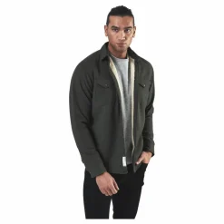 Jack & Jones Hunter Check Overshirt L/S Black Svart