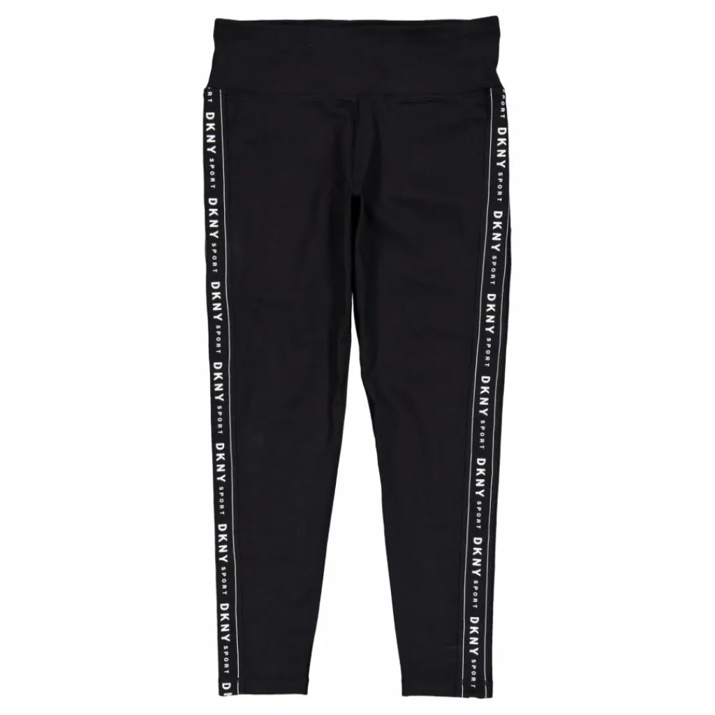 DKNY Sport Hw 7/8 Legging Logo Black/black Svart Clearance