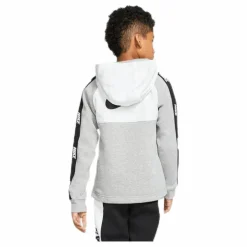 Hybrid 1/2 Zip Fleece Junior White/Black*Nike Clearance