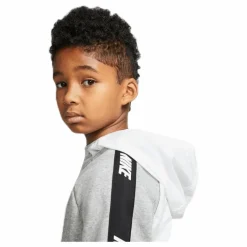 Hybrid 1/2 Zip Fleece Junior White/Black*Nike Clearance