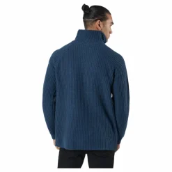 Bula Hybrid Halfzip Denim Blå Online