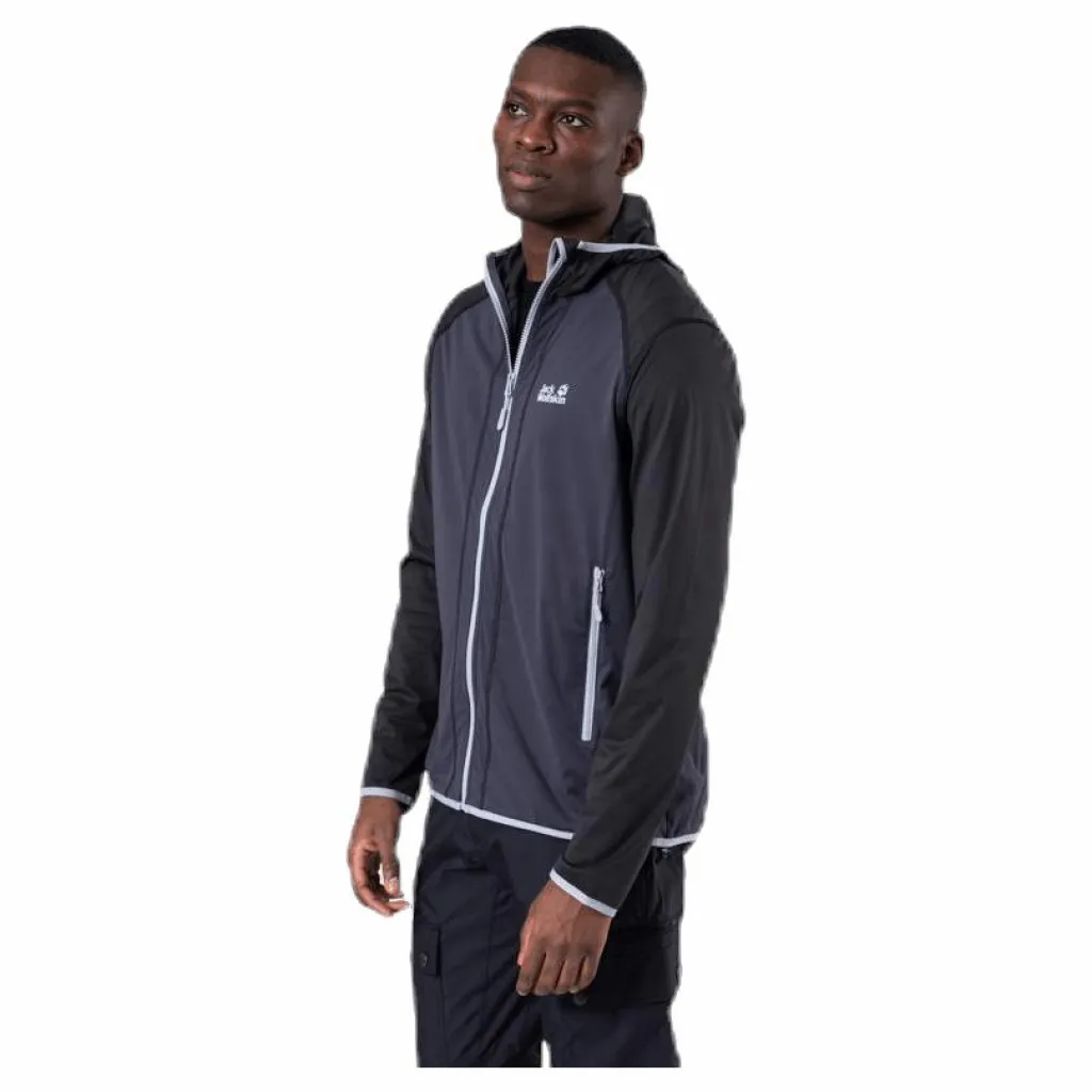 Jack Wolfskin Hydro Hooded Light Jacket Grey Grå Clearance