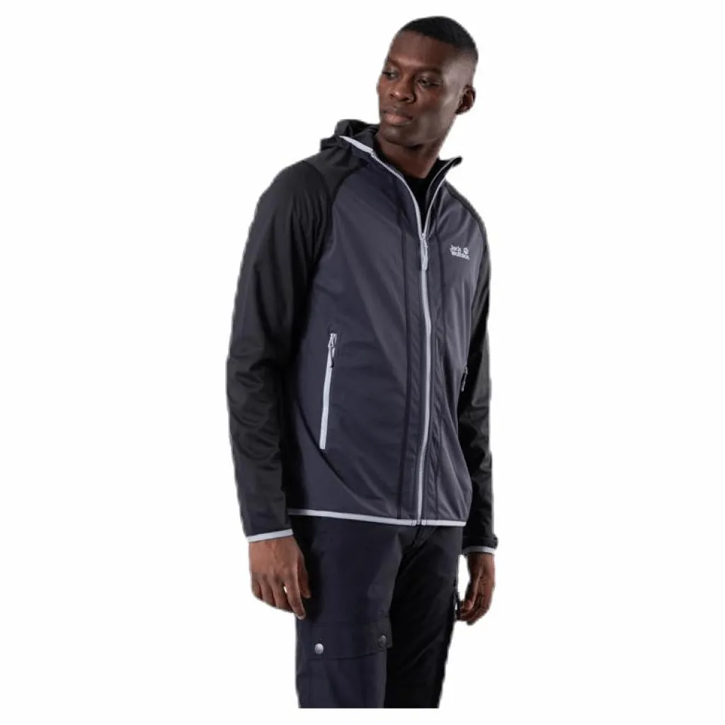 Jack Wolfskin Hydro Hooded Light Jacket Grey Grå Clearance