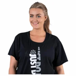 Nike Icon Clash SS Top Plus White/Black Svart Clearance