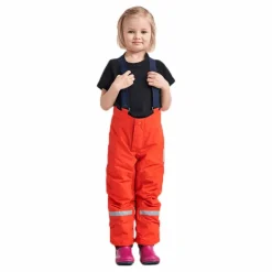 Didriksons Idre Kids Pants 4 Orange Discount