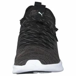 Puma Ignite Flash Evoknit Sr Wn's Black-charcoal Gray-aqua Svart Clearance