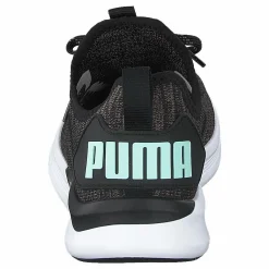 Puma Ignite Flash Evoknit Sr Wn's Black-charcoal Gray-aqua Svart Clearance