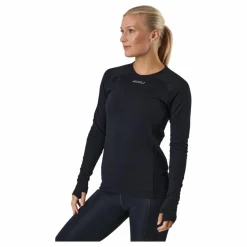 2XU Ignition Base Layer L/s Black/silver Reflective Blå Hot