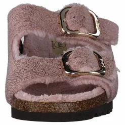 Scholl Ilary Fluffy Pink Röd och Brun Clearance