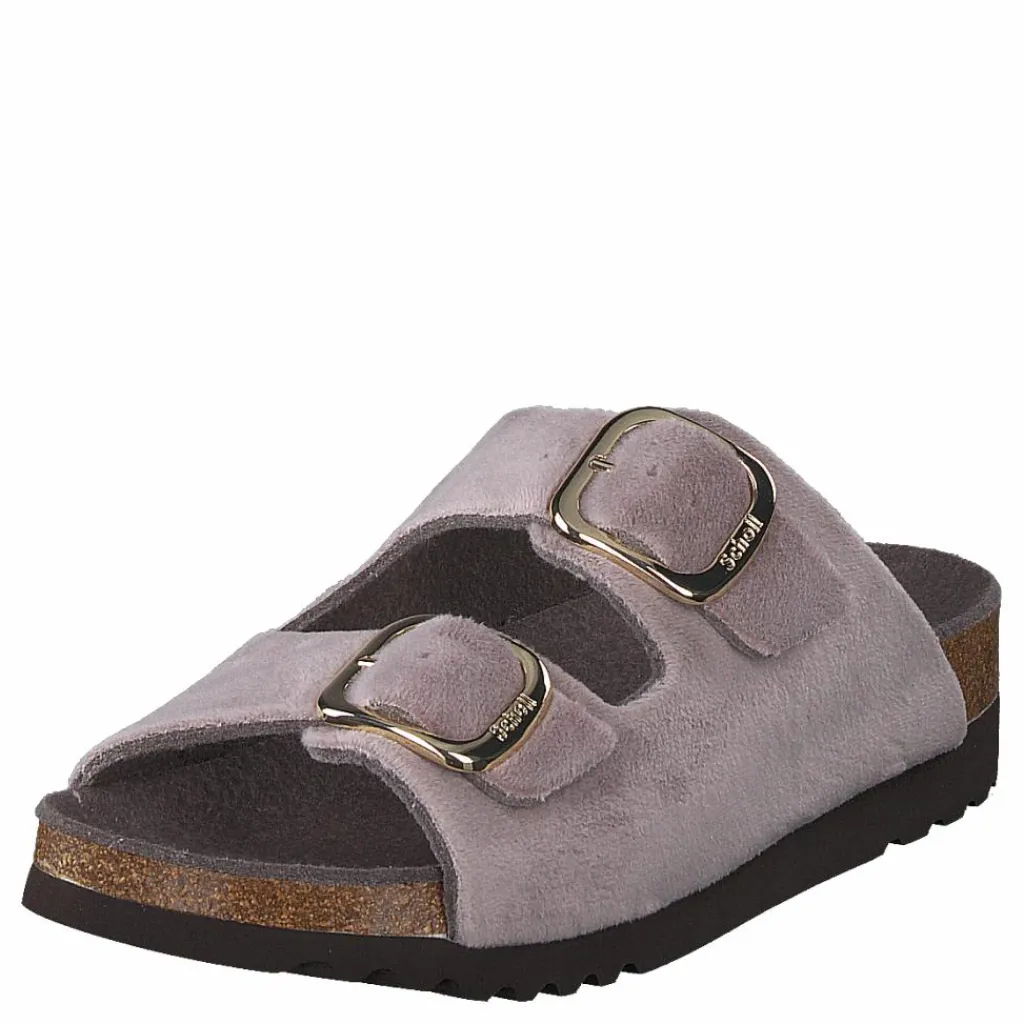 Scholl Ilary Velvet Taupe Brun och Lila Discount