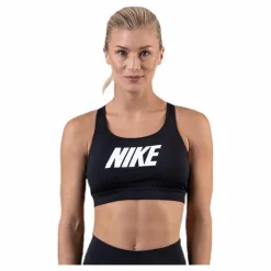 Nike Impact Strappy Bra GRX White/Black Svart Sale