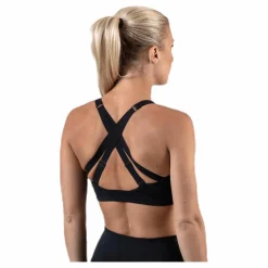 Nike Impact Strappy Bra GRX White/Black Svart Sale
