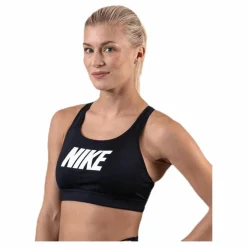 Nike Impact Strappy Bra GRX White/Black Svart Sale