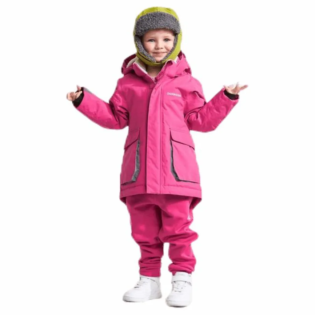Didriksons Indre Kid's Parka Pink Rosa