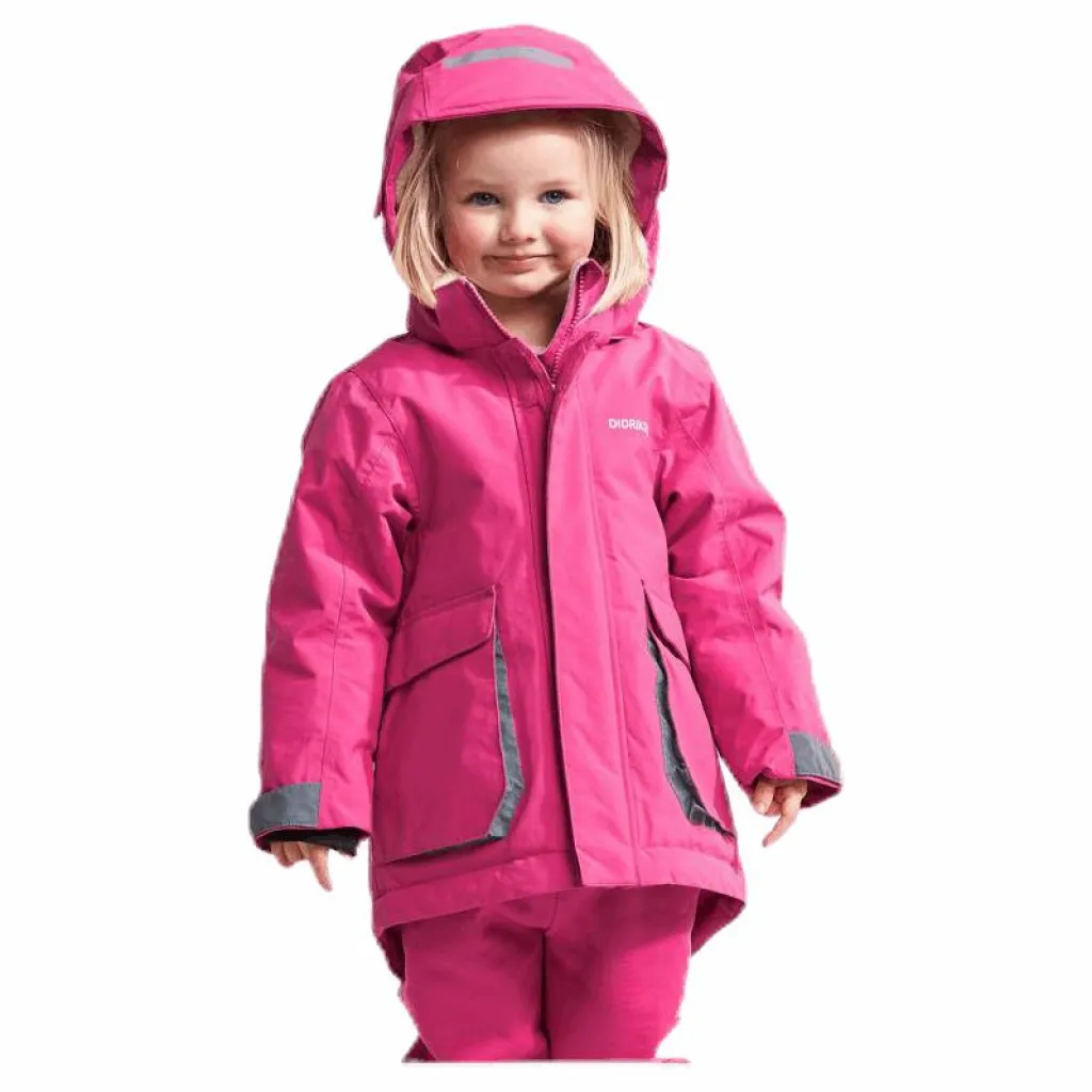 Didriksons Indre Kid's Parka Pink Rosa