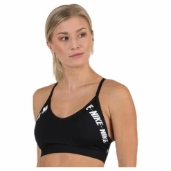 Nike Indy Logo Bra White/Black Svart Sale