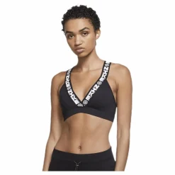 Nike Indy Plng Icon Clash Bra White/Black Svart Hot