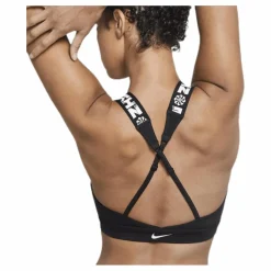 Nike Indy Plng Icon Clash Bra White/Black Svart Hot