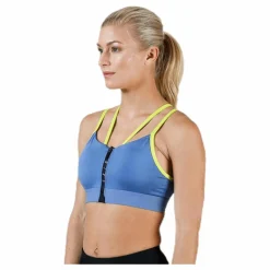 Nike Indy Zip Bra  Blue/Yellow Blå Discount